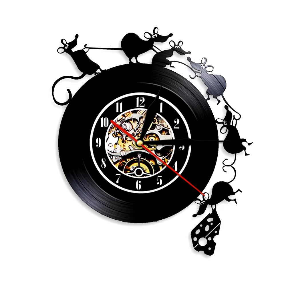 Orologio da parete Topolini realizzato a mano