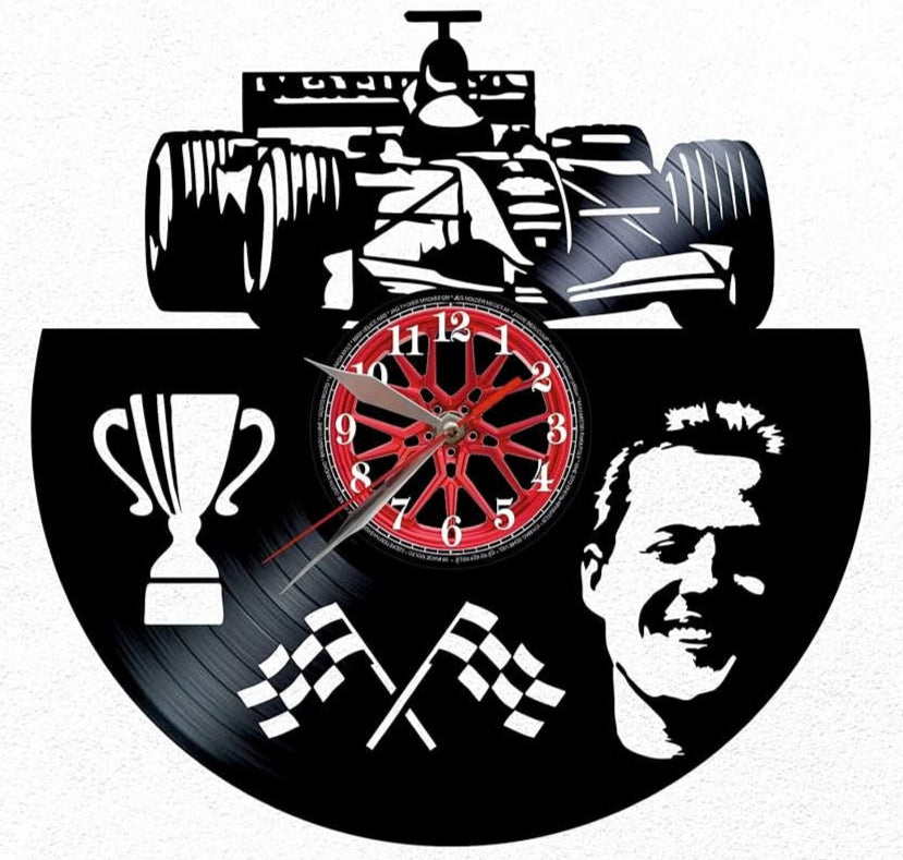 Orologio da parete Michael Schumacher realizzato a mano