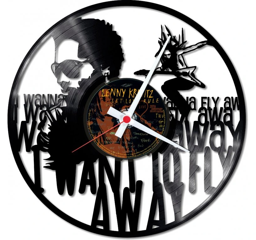 Orologio da parete Lenny Kravitz realizzato a mano