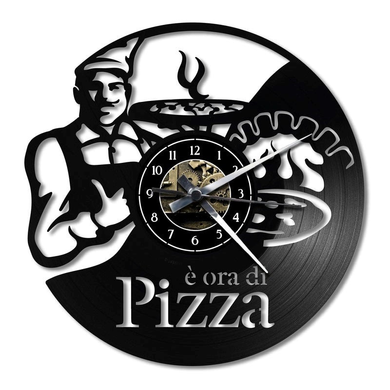 Orologio da parete Pizzeria relizzato a mano
