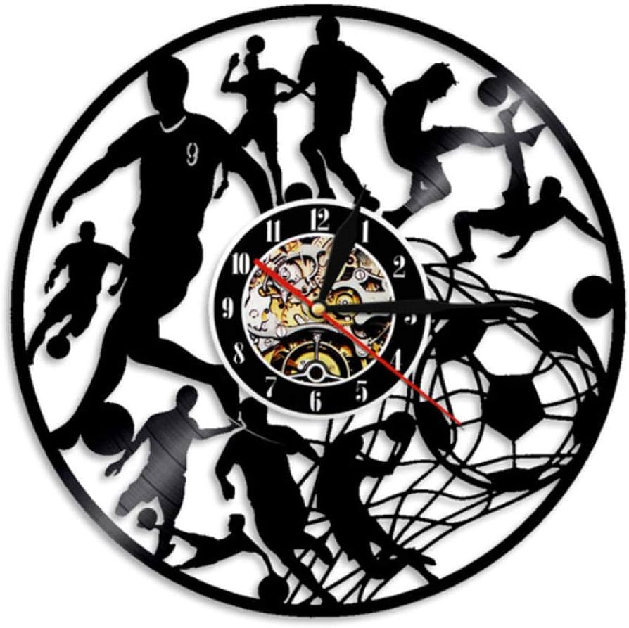 Orologio da parete Passione Calcio realizzato a mano