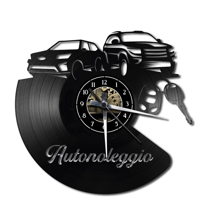 Orologio da parete Autonoleggio realizzato a mano