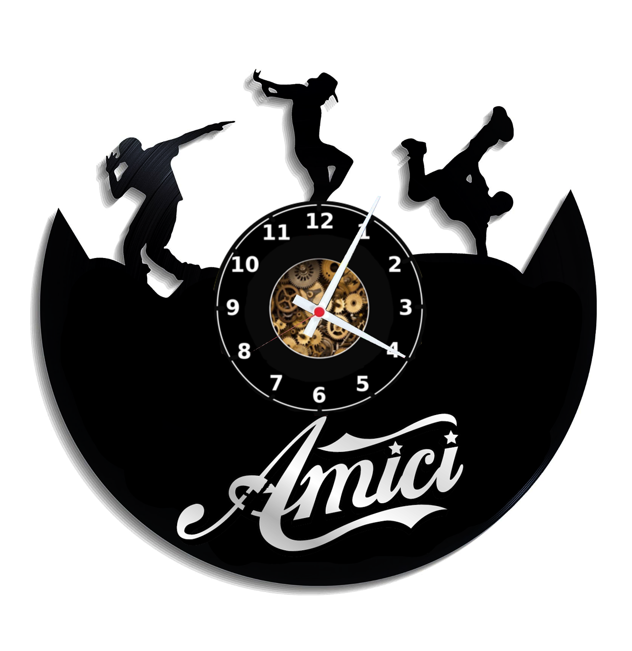 Orologio da parete Amici di Maria realizzato a mano
