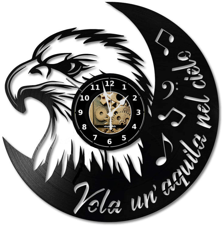 Orologio da parete Forza Lazio realizzato a mano