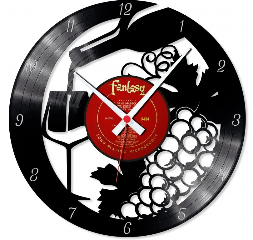 Orologio da parete Wine realizzato a mano