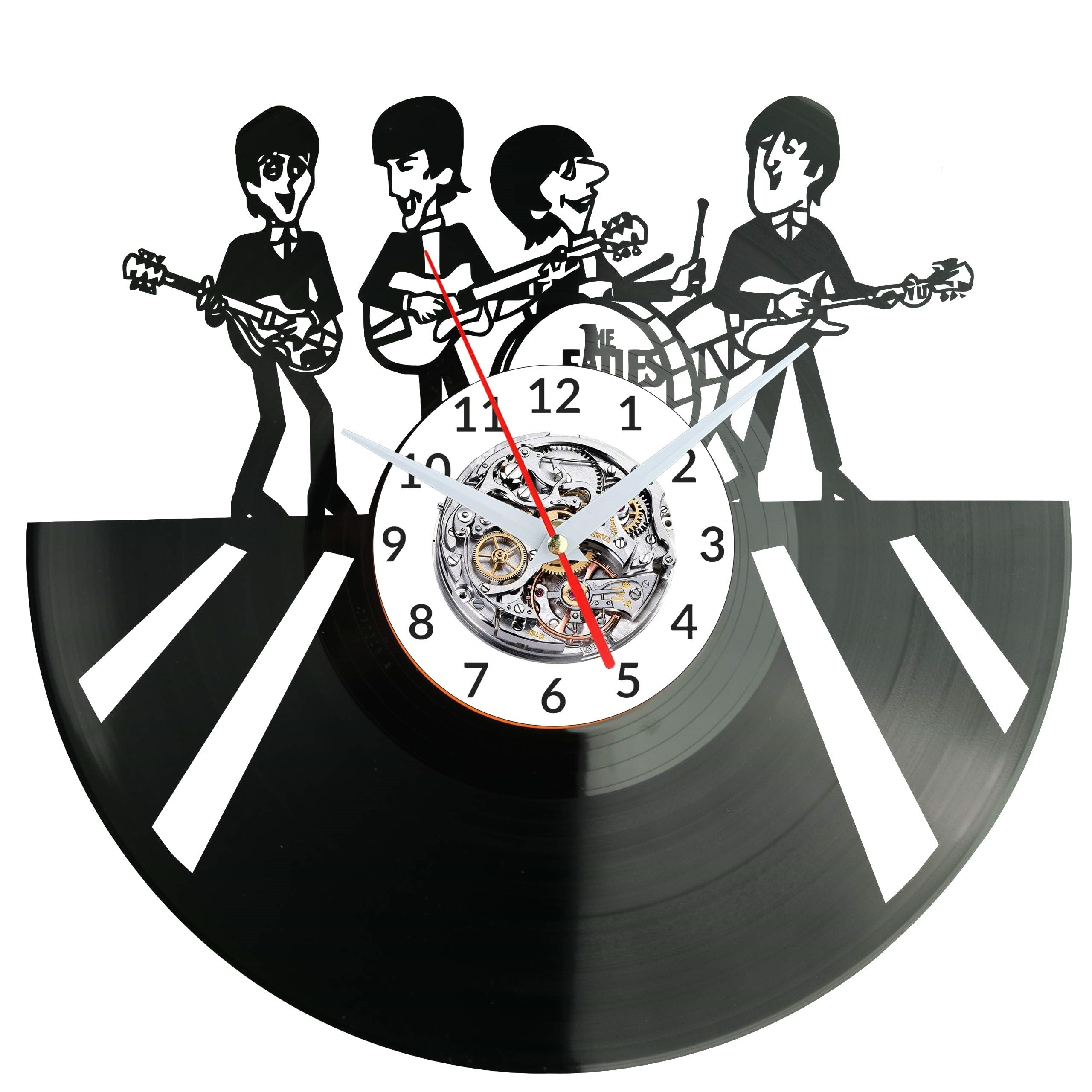 Orologio da parete The Beatles realizzato a mano