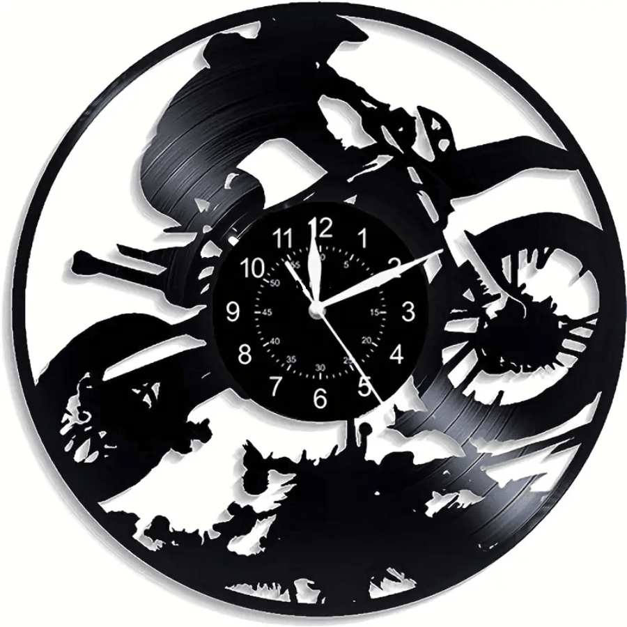 Orologio da parete Motocross realizzato a mano