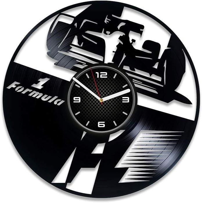 Orologio da parete Formula 1 realizzato a mano