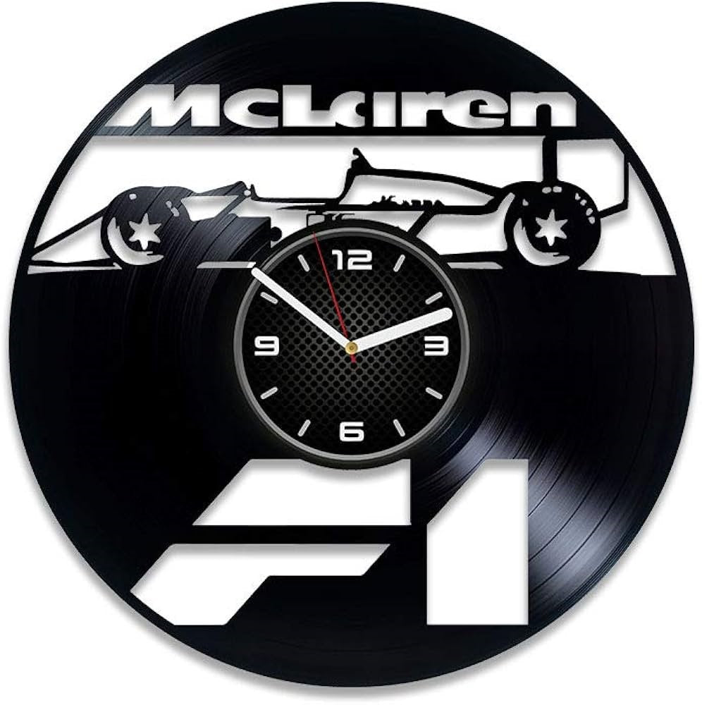 Orologio da parete MC Laren Formula 1 realizzato a mano