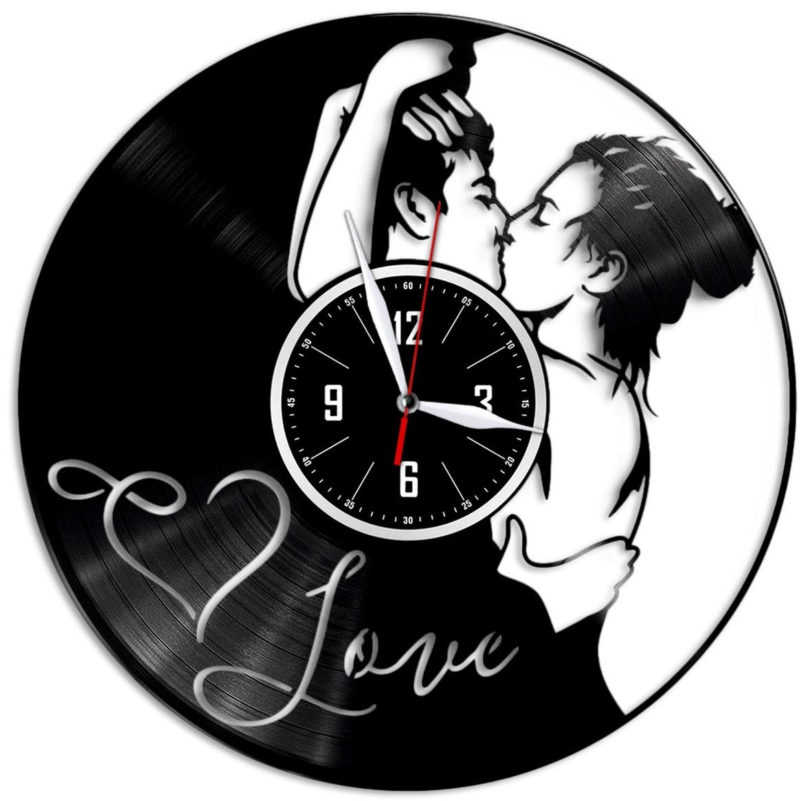 Orologio da parete My Love realizzato a mano