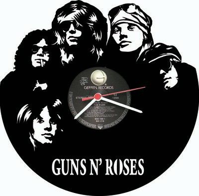 Orologio da parete Guns n Roses realizzato a mano