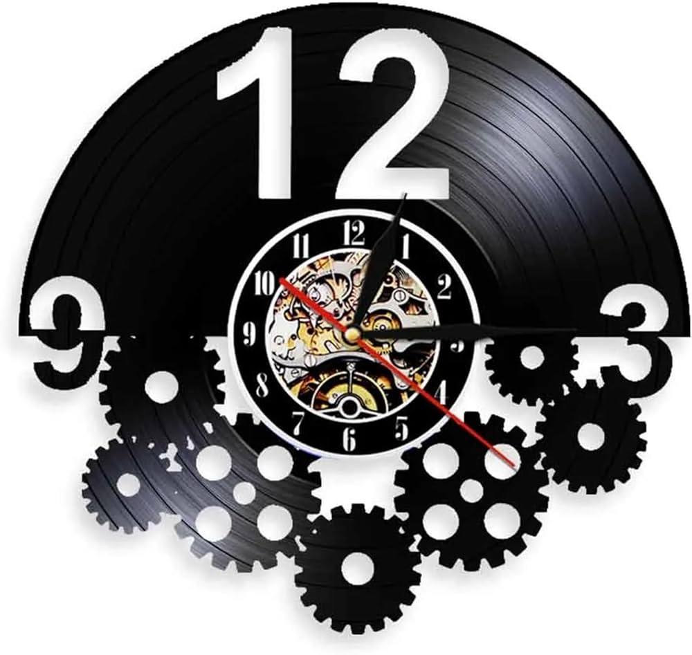 Orologio da parete Ingranaggi realizzato a mano