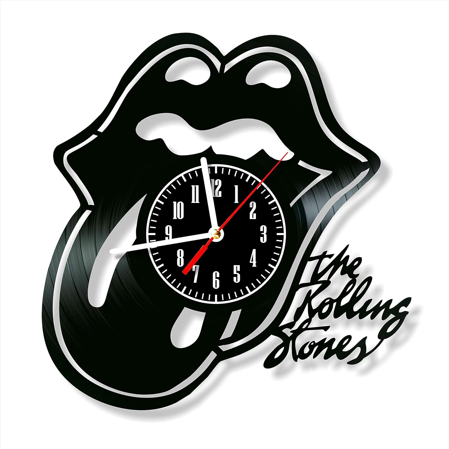 Orologio da parete The Rolling Stones realizzato a mano