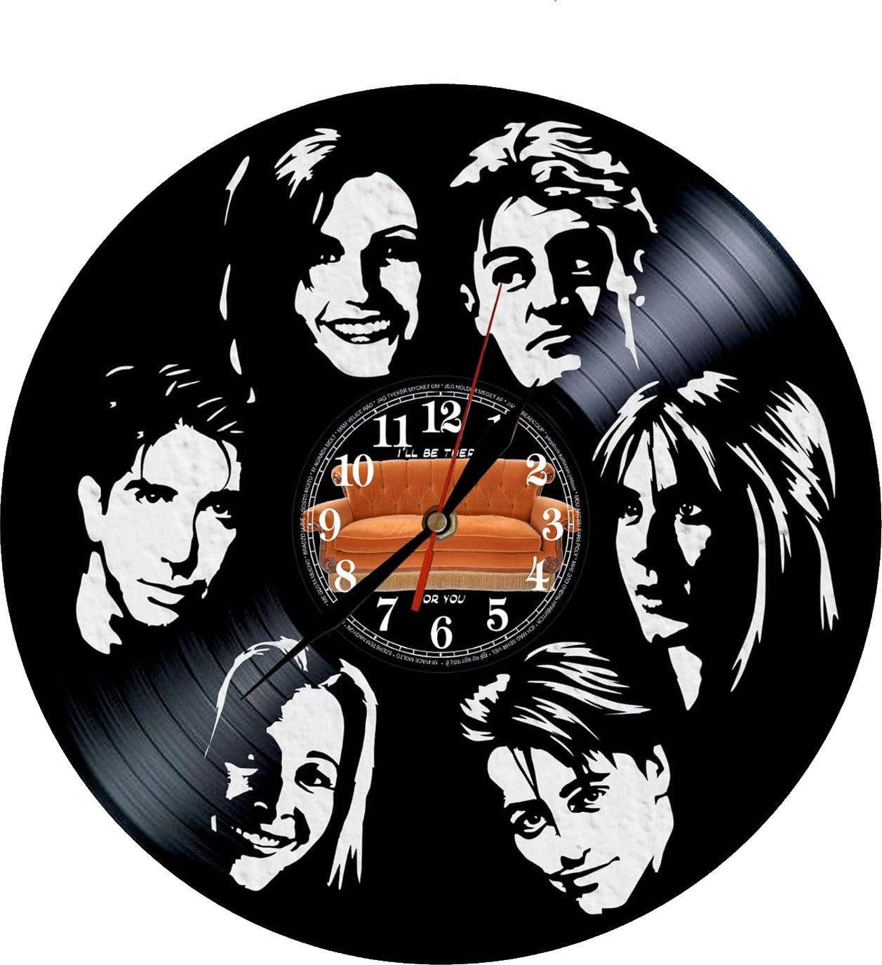 Orologio da parete Friends serie TV realizzato a mano