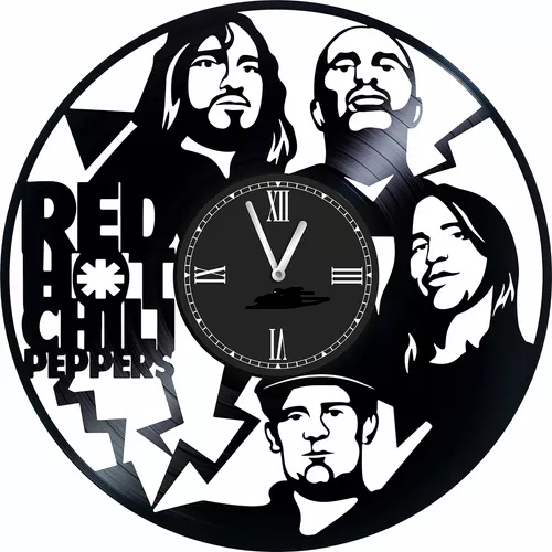Orologio da parete Red Hot Chili Peppers realizzato a mano