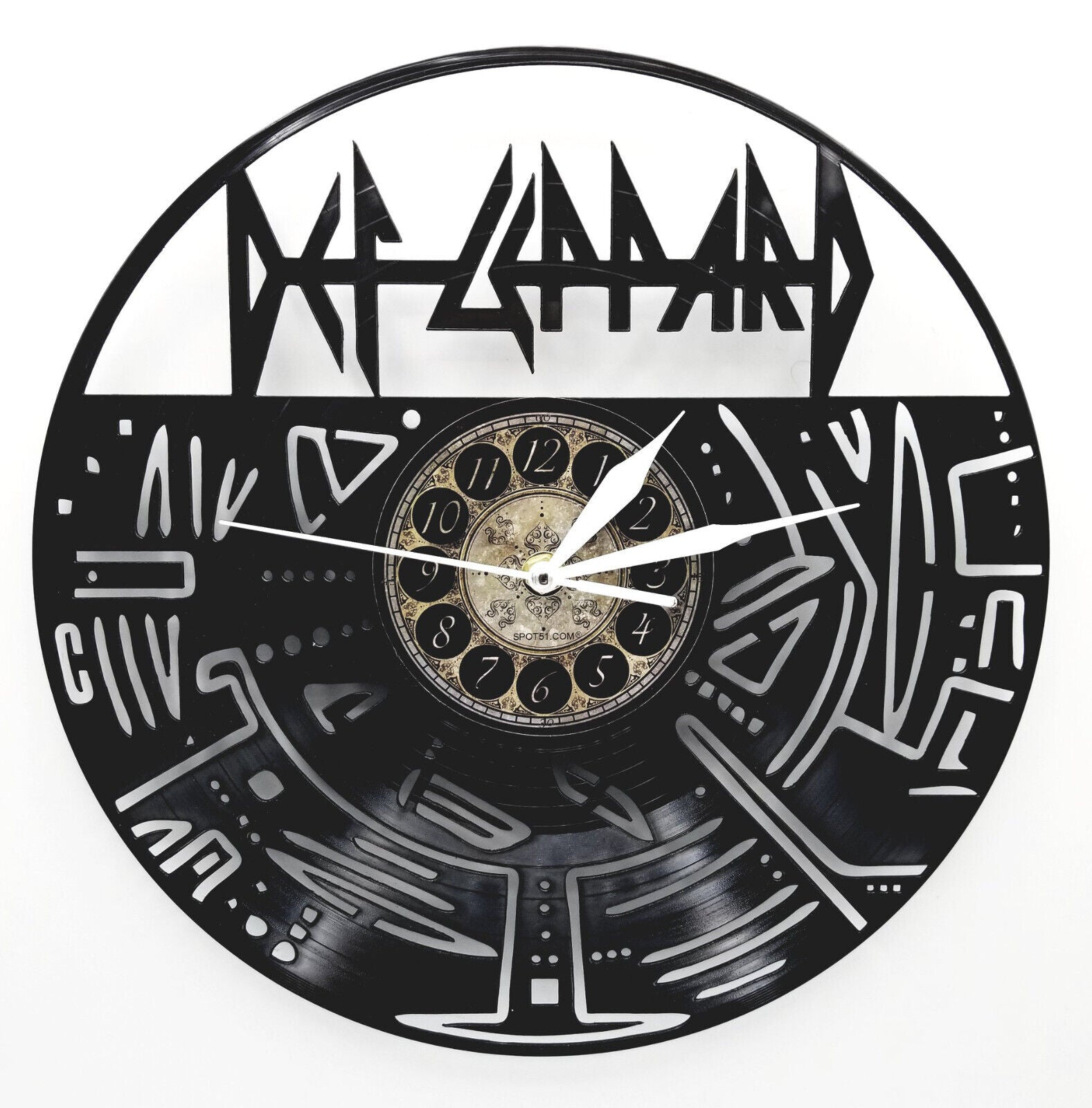 Orologio da parete DEF LEPPARD realizzato a mano