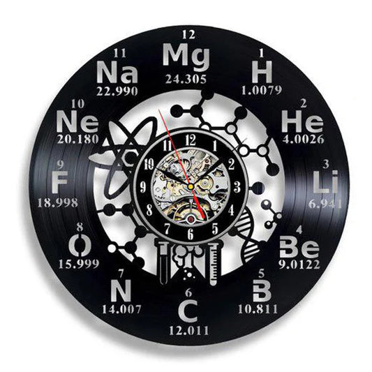 Orologio da parete Chimica realizzato a mano
