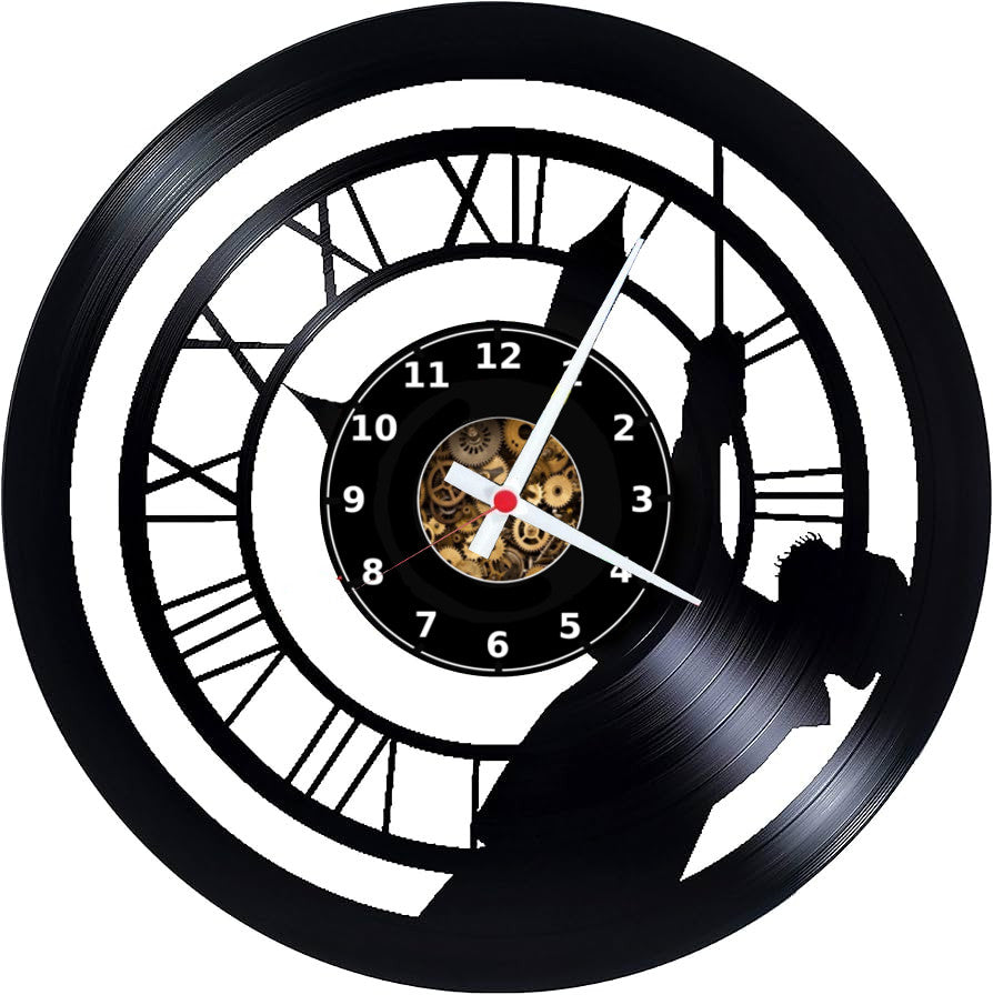 Orologio da parete Emmet Brown realizzato a mano