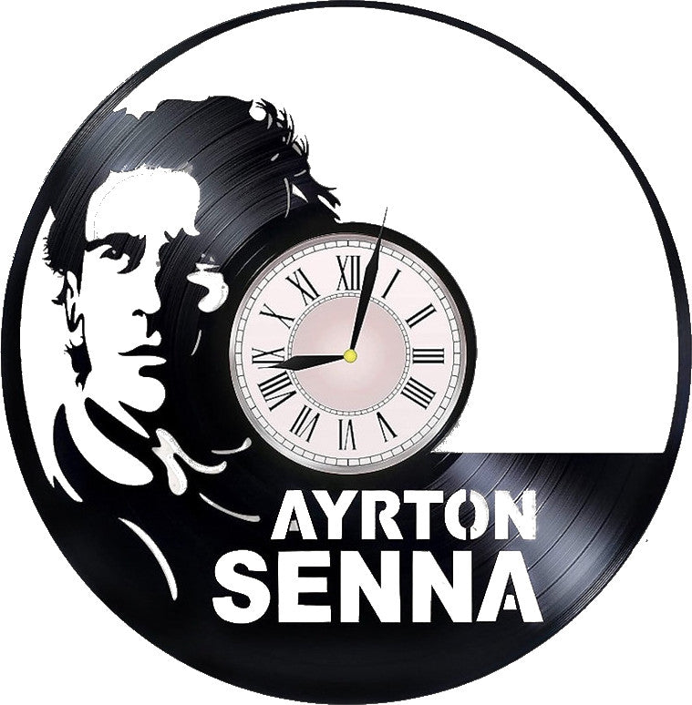 Orologio da parete Ayrton Senna Formula 1 realizzato a mano
