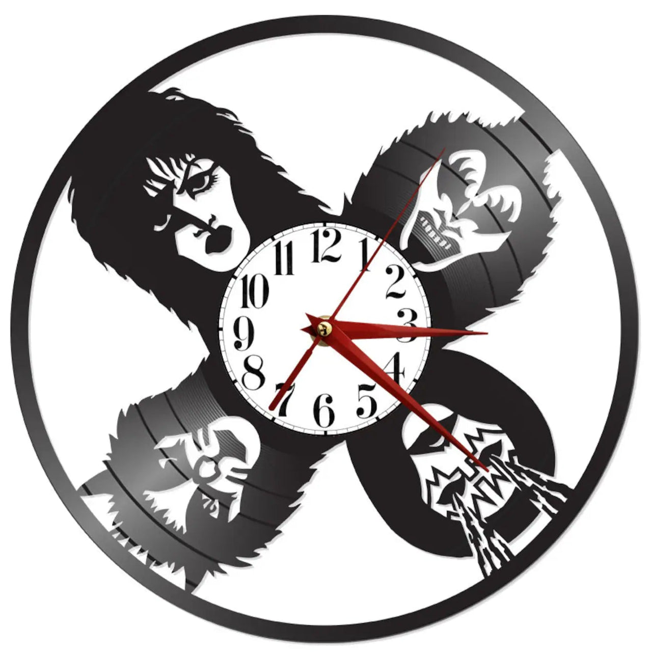 Orologio da parete KISS BAND realizzato a mano
