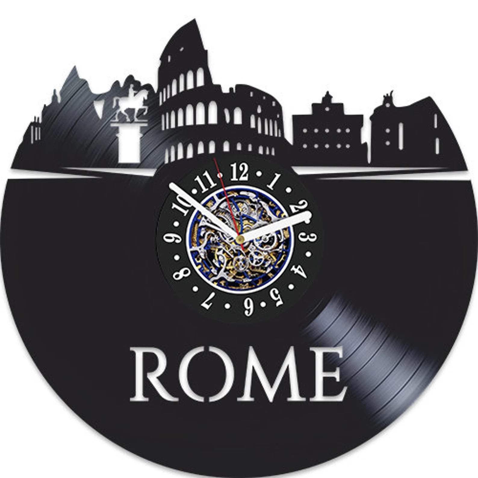 Orologio da parete ROMA realizzato a mano