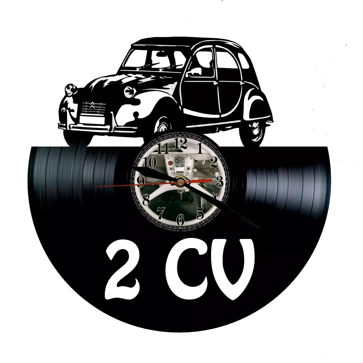 Orologio da parete Citroen Diane realizzato a mano