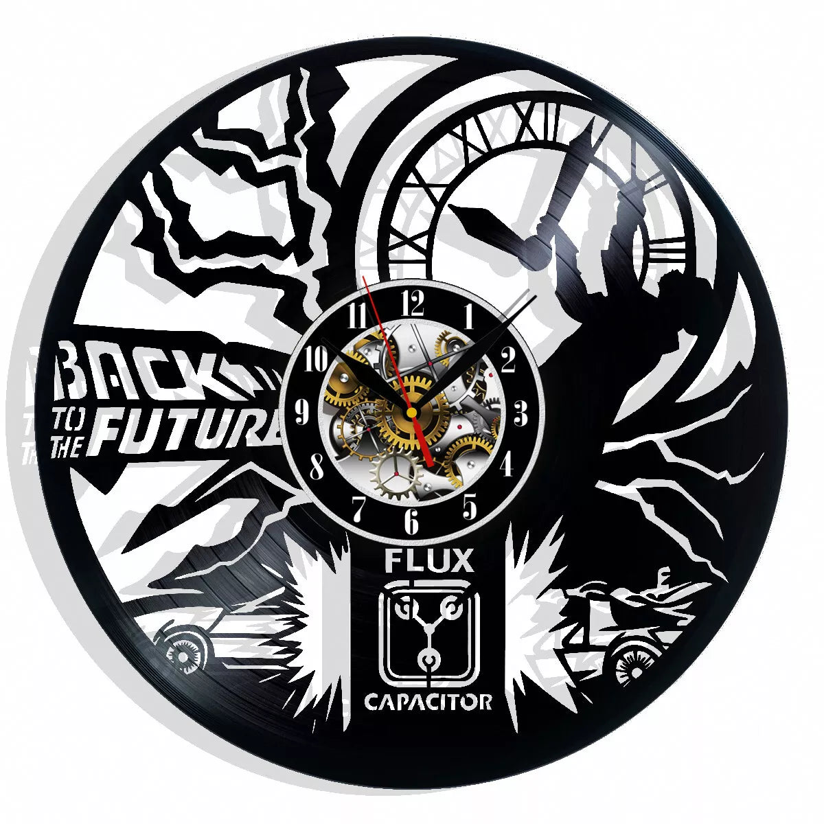 Orologio da parete Back to The Future 3 realizzato a mano